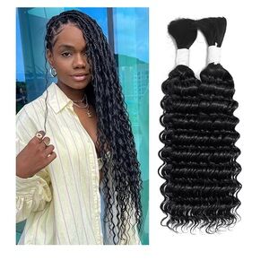 Deep wave braid hair